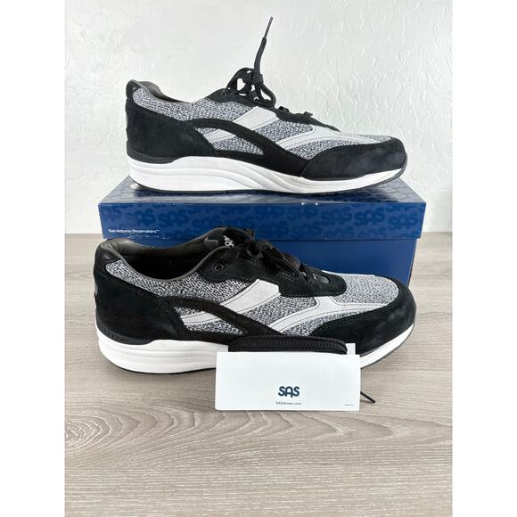 SAS Journey Mesh Lux Black Gray Men's Sneakers Shoes Size 14- NIB - Picture 1 of 7